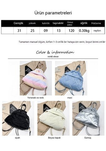 Eternal Luck Yeni İpli Çok Yönlü Crossbody Kare 6 Kadın Sırt Çantası