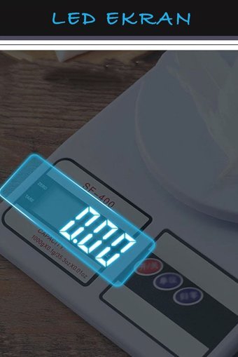 Obrigado Dijital Hassas Hazneli 10 kg Mutfak Tartısı