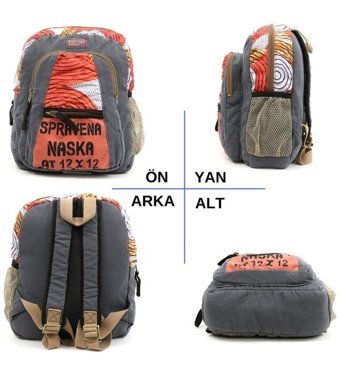 Oldcottoncargo Old Cotton Cargo Elton 13'' İnç Sırt Bej Bej Kadın Sırt Çantası