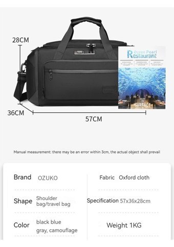 Ozuko 9709 Crossbody Spor Kamuflaj Erkek Haki Sırt Çantası
