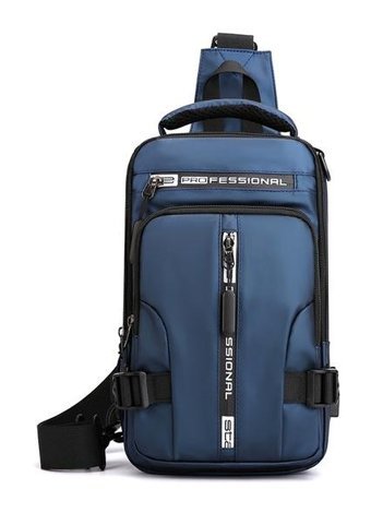 Luteshı Çok Fonksiyonlu Moda Günlük Crossbody Koyu Mavi Erkek Sırt Çantası