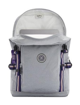 Kipling Yantis Büyük Boy Gri Grey Rıpstop Gri Kadın Sırt Çantası