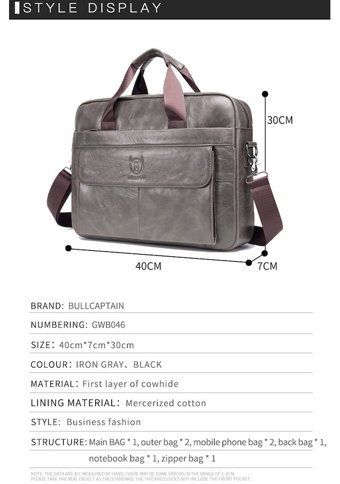 Bull Captan Y Crossbody Siyah Erkek Sırt Çantası