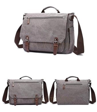 Zuolunduo Günlük Crossbody Gri Erkek Sırt Çantası
