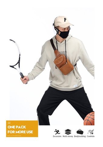 Bull Captan Moda Mini Crossbody Kahverengi Erkek Sırt Çantası
