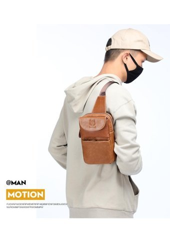 Bull Captan Moda Mini Crossbody Kahverengi Erkek Sırt Çantası