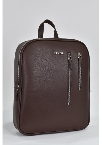 Fossil Laptop & Evrak Deri Kahverengi 2035 Erkek Sırt Çantası