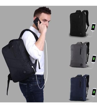 My Valice 1209 Smart Bag Usb Şarj Girli Akıllı Gri Erkek Sırt Çantası