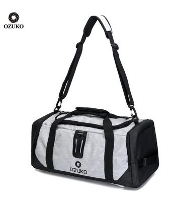 Ozuko 9005 Su Geçirmez Spor Seyahat Gri Erkek Sırt Çantası