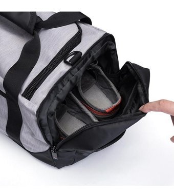 Ozuko 9005 Su Geçirmez Spor Seyahat Gri Erkek Sırt Çantası