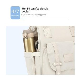 Eternal Luck Çok Fonksiyonlu Anne Ve Bebek Gri Kadın Sırt Çantası