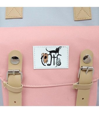 Biggdesign Cats Usb Girişli Pembe Kadın Sırt Çantası
