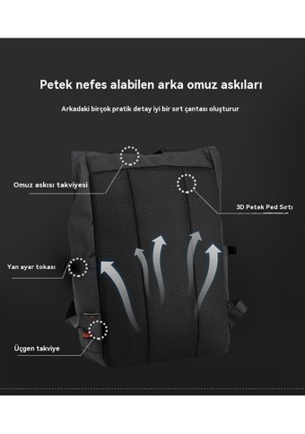 Eternal Luck Günlük Seyahat Mavi Erkek Sırt Çantası