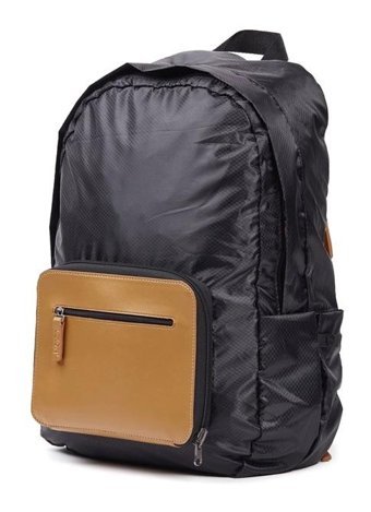 Lexon Packable Katlanabilir Kahverengi Siyah Erkek Sırt Çantası