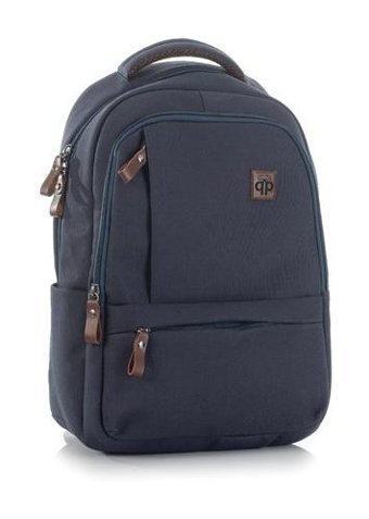 Paqpa Qp Madre Gabardin Kumaş Laptop Bölmeli Lacivert Rt Erkek Sırt Çantası