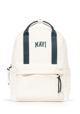 Mavi Logo Baskılı Beyaz 1912481 34523 Kadın Sırt Çantası