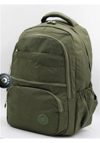 Case Club 2400 Haki Krinkıl Kumaş Günlük Kadın Sırt Çantası