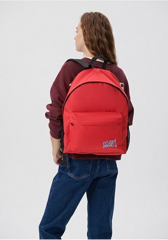 Mavi Logo Baskılı Kırmızı 1912021 70454 Kadın Sırt Çantası