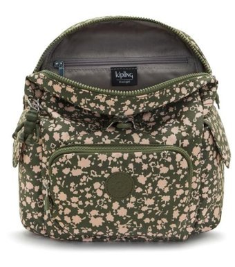 Kipling City Pack Mini Küçük Yeşil Fresh Floral Kadın Sırt Çantası