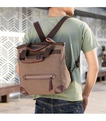 Generic Çok Fonksiyonlu Seyahat Crossbody Erkek Sırt Çantası Çok Renkli