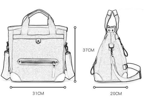 Generic Çok Fonksiyonlu Seyahat Crossbody Erkek Sırt Çantası Çok Renkli