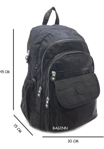 Baginn Klinkır Büyük Boy Orta Gri Kadın Sırt Çantası