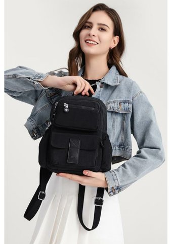 Luvi Shoes 3168 Siyah Kadın Sırt Çantası