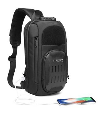 Ozuko 9361 Büyük Kapasiteli Spor Çapraz Gri Erkek Sırt Çantası