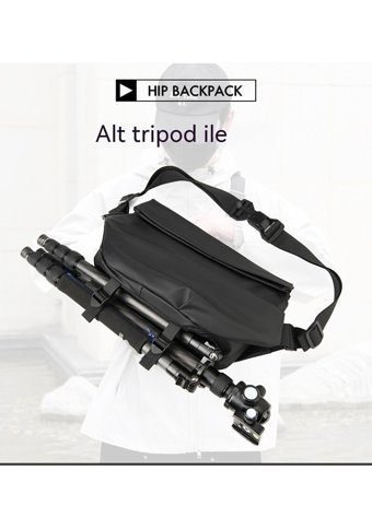 Happyplanet Crossbody Su Geçirmez Motosiklet Gri Erkek Sırt Çantası