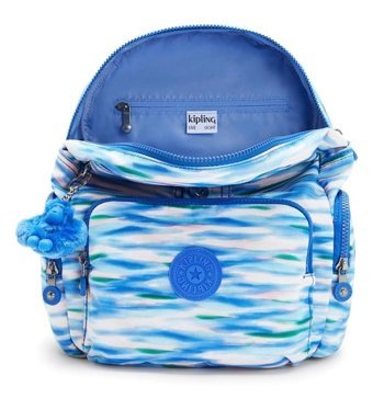 Kipling City Zip S Küçük Boy Desenli Dıluted Blue Kadın Sırt Çantası