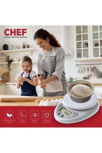House Pratik HP-004 Dijital Hazneli 5 kg Mutfak Tartısı