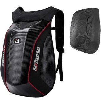 Mj Moto Mjb01 Karbon Fiber Su Geçirmez Siyah Erkek Sırt Çantası - Yeşil