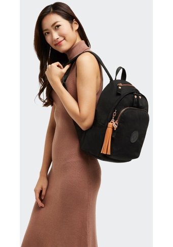 Kipling Delia Orta Boy Siyah Rose Black Kadın Sırt Çantası