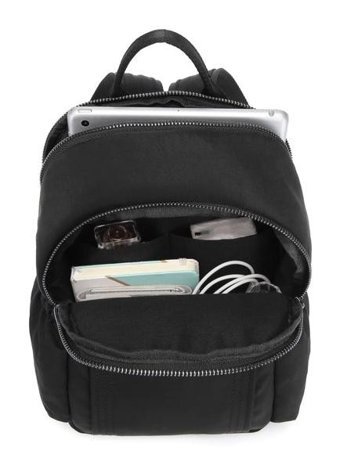 Smart Bags Bengal Kumaş Küçük Boy 3104 Lacivert Kadın Sırt Çantası