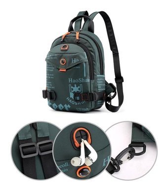 Haoshuai Hs5122 Çok Amaçlı Asker Erkek Haki Sırt Çantası