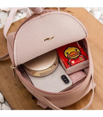 Generic Mini Kadın Moda Kadınlar Için Tüm Maç Çift Erkek Sırt Çantası Çok Renkli