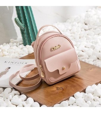 Generic Mini Kadın Moda Kadınlar Için Tüm Maç Çift Erkek Sırt Çantası Çok Renkli