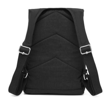 Smart Bags Orta Boy Krinkıl Kumaş 3114 Siyah Kadın Sırt Çantası