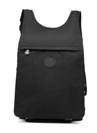 Smart Bags Orta Boy Krinkıl Kumaş 3114 Siyah Kadın Sırt Çantası