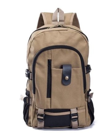 Carrier Retro Günlük Seyahat Kanvas Haki Erkek Sırt Çantası