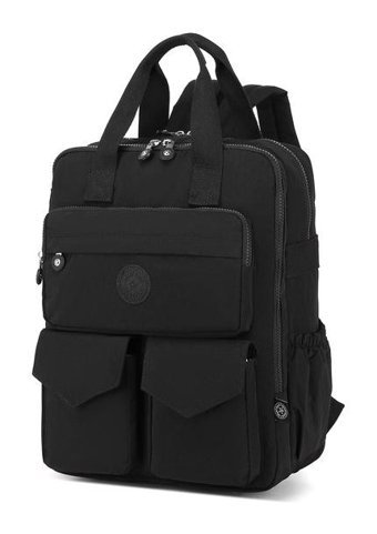 Smart Bags Büyük Boy Krinkıl Kumaş 1175 Siyah Kadın Sırt Çantası