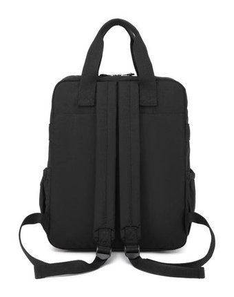 Smart Bags Büyük Boy Krinkıl Kumaş 1175 Siyah Kadın Sırt Çantası