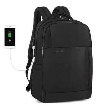 Tigernu Tb3906 Usb Günlük Siyah Erkek Sırt Çantası