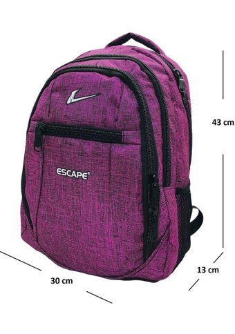Necati 15.6 İnç Laptop Bölmeli Kumaş Pembe675 Erkek Sırt Çantası