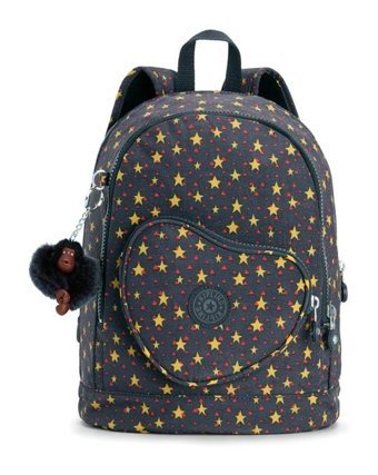 Coral High Kıplıng Heart Backpack Kalp Baskılı Cool Star Boy Kadın Sırt Çantası