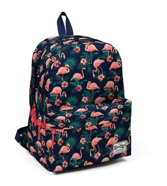 Generic Coral High Lacivert Desenli 23186 Kadın Sırt Çantası
