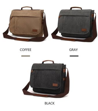 Augur 8507 Retro Çapraz Siyah Erkek Sırt Çantası