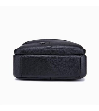 Sımıcg Deri Crossbody Siyah Erkek Sırt Çantası