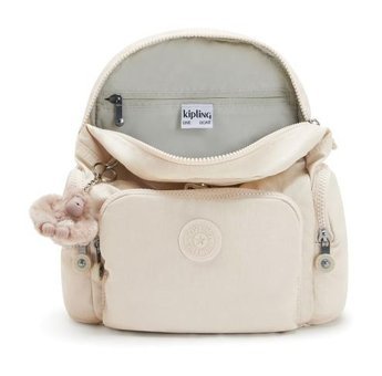 Kipling City Zip Mini Küçük Boy Bej Beıge Pearl Kadın Sırt Çantası
