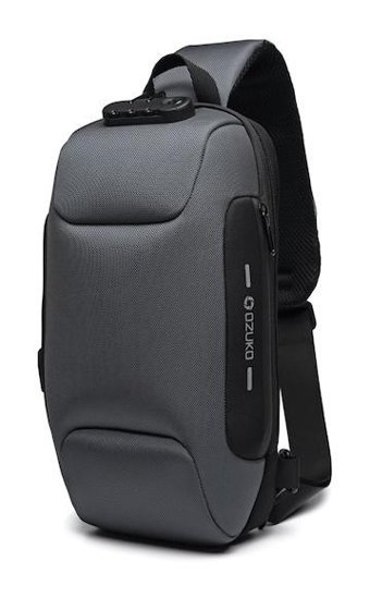 Ozuko 9223 Usb Şarj Portlu Rt Gri Çok Renkli Erkek Sırt Çantası